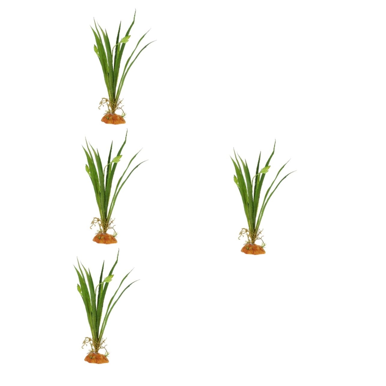 YARNOW 4 Pezzi Drago Barbuto Accessori Per Carri Armati Rettile Ornamento Piante Per Rettili Habitat Terrario Decorazione Carro Armato Di Pesci Pianta Artificiale Pianta Per Rettili