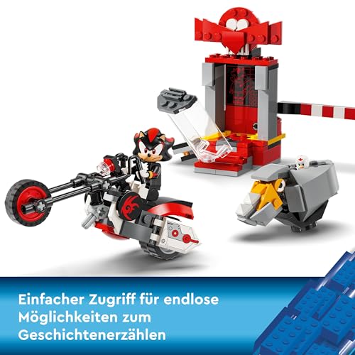LEGO Sonic the Hedgehog Shadow the Hedgehog Escape, Motorbike Toy for Kids, Boys & Girls Aged 8 Plus with Buildable Lab… – Ansicht 6