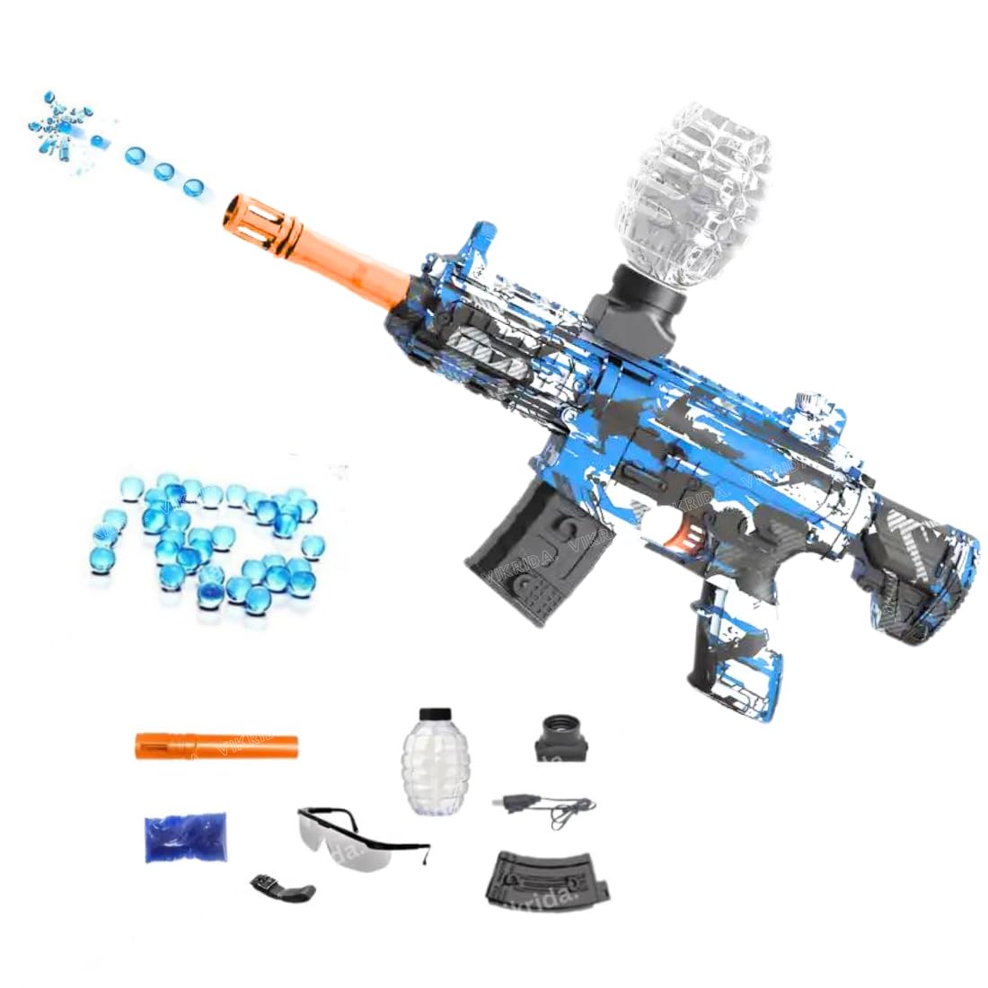 VikriDA Small Balls Blaster Gun & Foam Blaster for Outdoor Activities Shooting Time with Small Balls for Adult (B0CRRXQWRK) Amazon Price History, Amazon Price Tracker