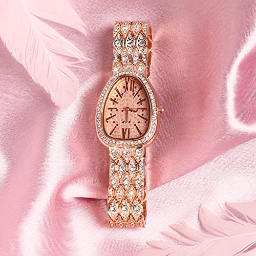 Image of Haute Sauce Women's Embellished Analog Dial with Stainless Steel Strap | Battery Power | Foldover Closure | Quartz Movement | Fashion Wrist Belt Watch for Female and Girls