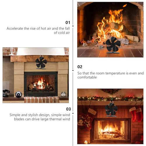 Mini ventilateur de poêle thermique MAGICLULU pour diffuseur air chaud