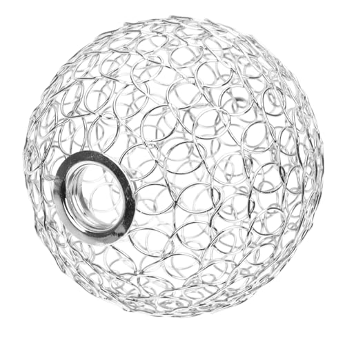 OSALADI Wire Lampshade Stylish Wrought Iron Globe Lampshade for Pendant Lighting Decorative Lamp Shade Cover for Aisles Cafes and Homes