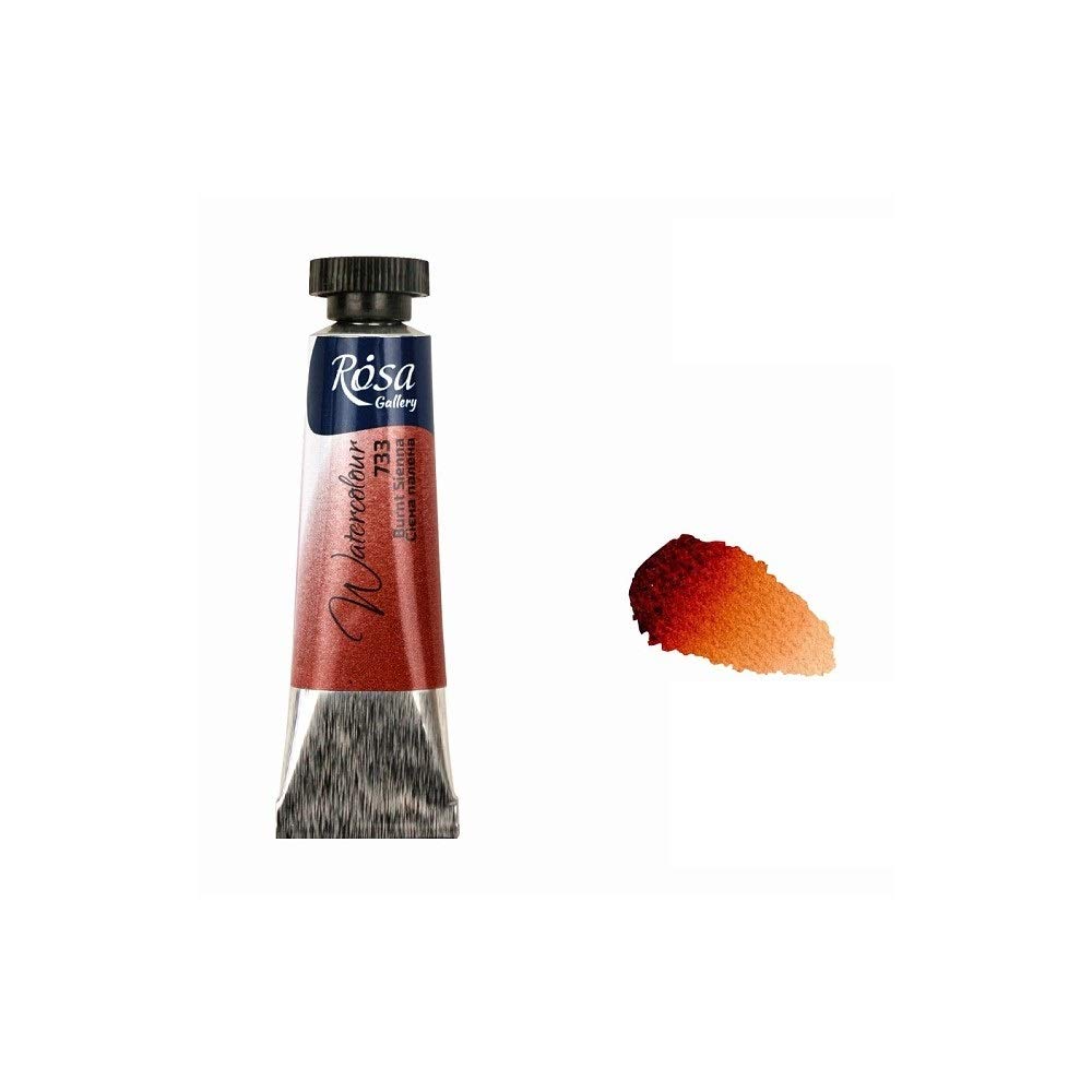 Professional Watercolour Paint, 10ml Tubes, Gallery, Artist Quality (Burnt Sienna)