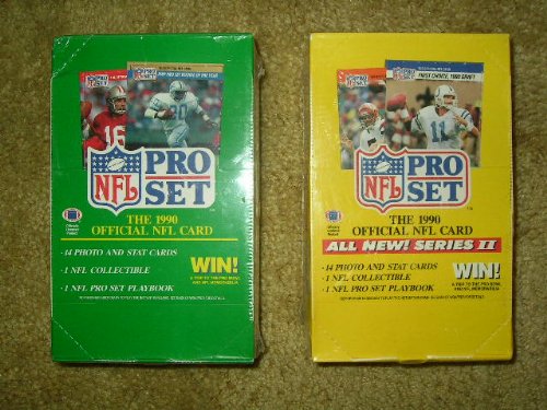 Amazon.com: 1990 Pro Set Football Series 1 and 2 boxes (1 of each