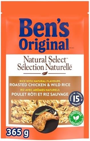 BEN'S ORIGINAL NATURAL SELECT Roasted Chicken Flavour & Wild Rice Side Dish, 365g pouch
