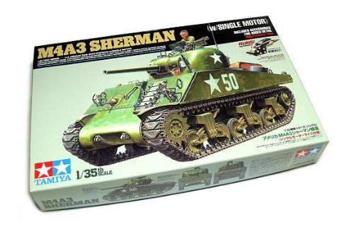 M4A3 Sherman Tamiya 1/35 char miniature motorisé pour diorama historique