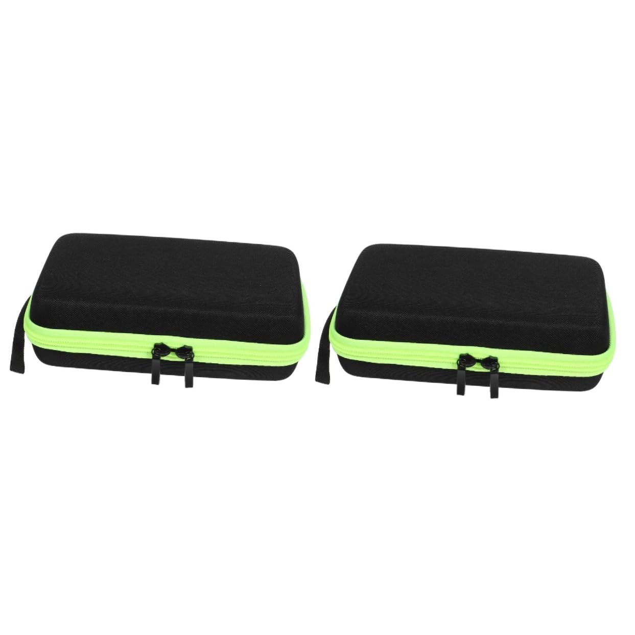 FRCOLOR 2pezzi Custodia Protettiva Per Rasoio Da Viaggio Scatola Di Stoccaggio Resistente Alla Pressione Cerniera Verde Compatibile Con Modelli