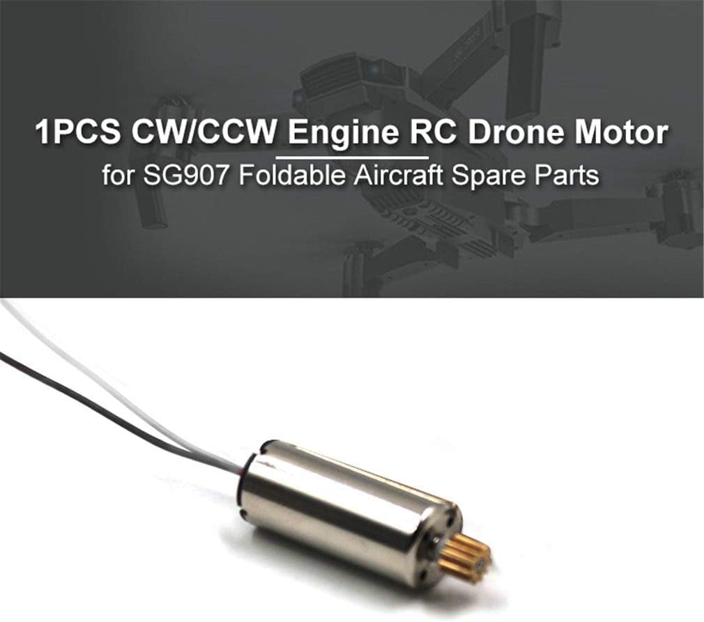 Parts & Accessories 1PCS CW/CCW Engine RC Drone Motor for SG907 Foldable Aircraft Helicopter Accessories UAV Spare Parts Component - (Color: Black White Wire)