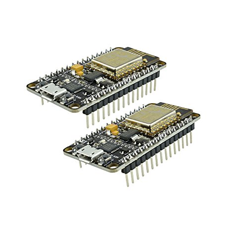 Nodemcu lua inalámbrico Wifi V2 ESP8266 ESP-12E CP2102 Módulo Micro USB a TTL Internet de cosas IOT Junta de Desarrollo para Arduino negro 2PCS ESP8266