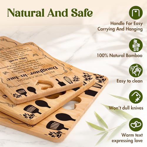 Set 3 Tablas de Cortar de Bambú para Cocina miniatura 5