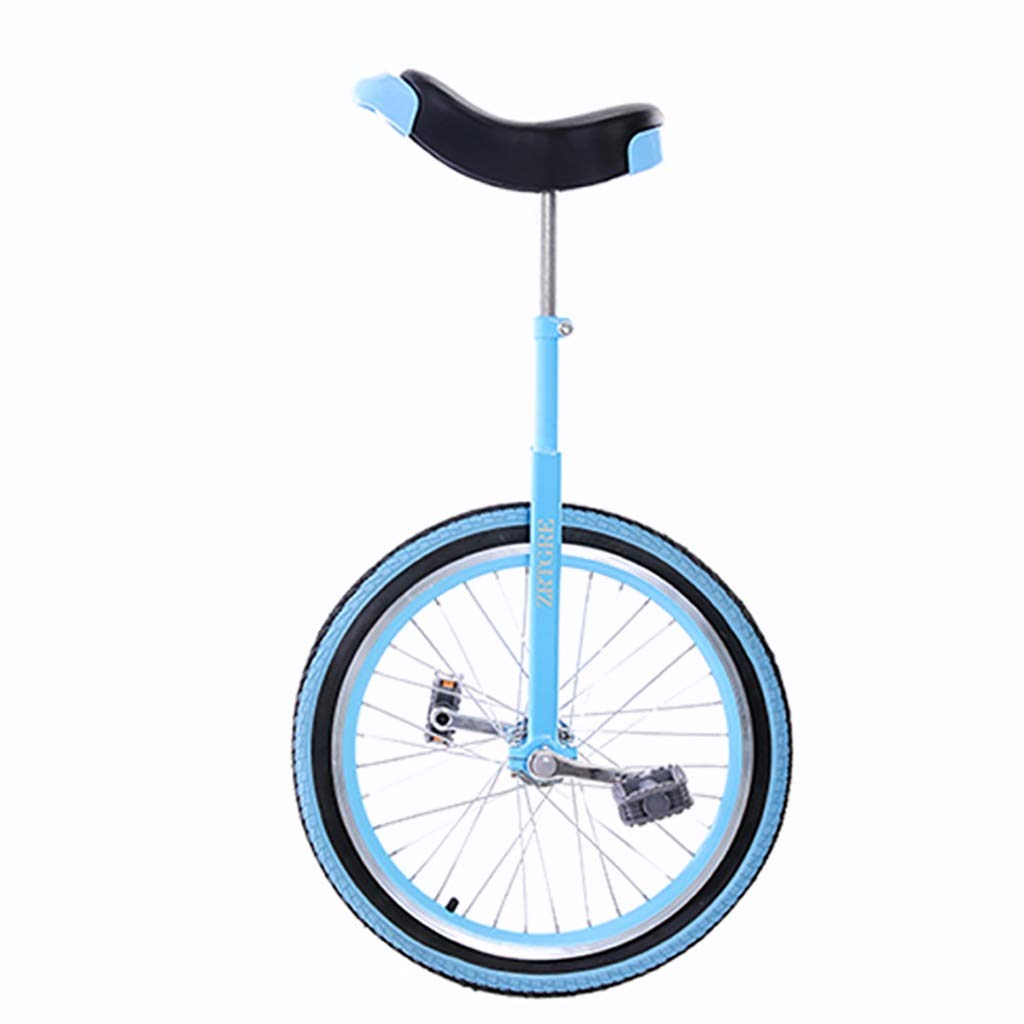 DXYDZSWD 16/20/24 Inch Unicycle, Height-Adjustable, Anti-Skid Tires, Balance Cycling Bike, Best Birthday, 3 Colors(B,20 inch)