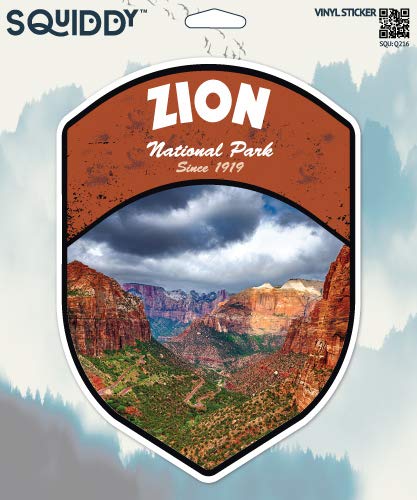 Squiddy Zion National Park - Vinyl Sticker (8