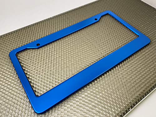 Special Edition Anodized Aluminum Car License Plate Frames - Blue #TOP2