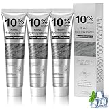 3 Piezas Dentífrica de hidroxiapatita 10% para reparar esmalte y fortalecer dientes, Limpieza Profunda y Aliento Fresco a Menta, 120g por Tubo