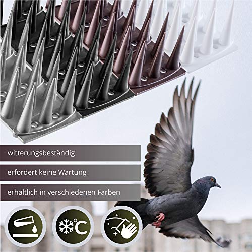 Vogelabwehr KADAX Kunststoff 52 x 4,5 x 3,5 cm für Tierabwehr