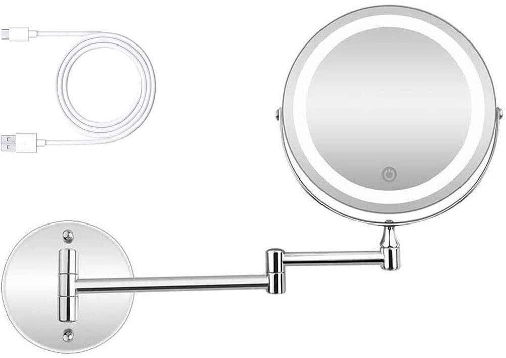 Miroir de courtoisie mural extensible pour créer une ambiance d'hôtel dans votre salle de bain
