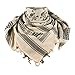 Shemagh - Military Army Tactical - Desert Head Scarf - Neck Wrap (Tan/Black)