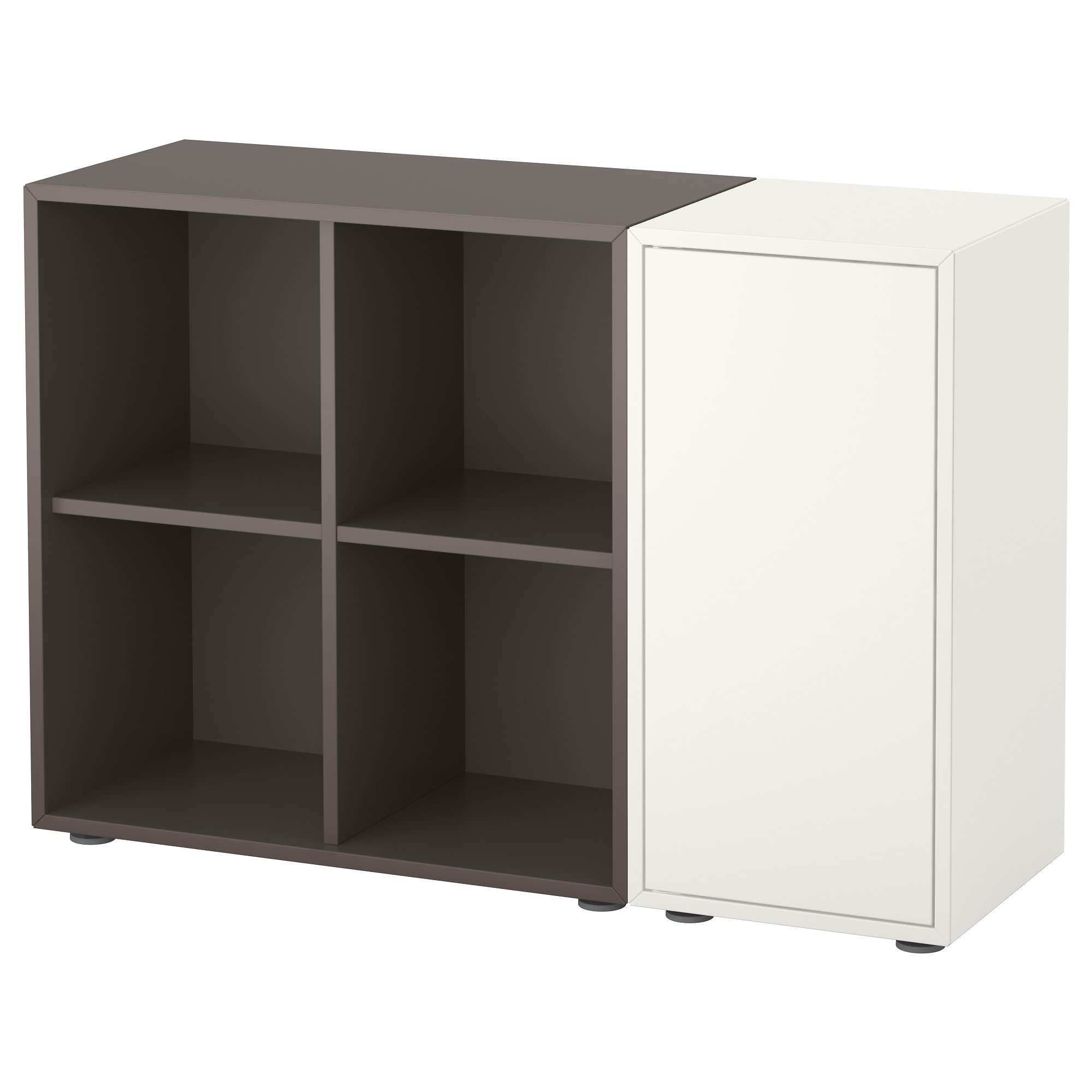 Armoire combinée EKET blanc gris foncé meuble de rangement 105 cm