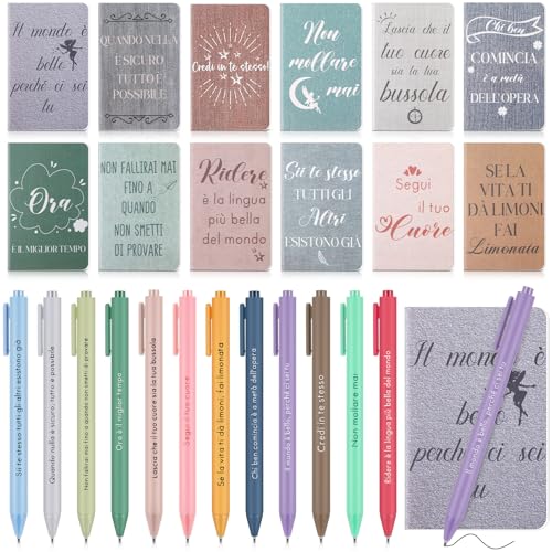 Cadeaux de remerciement collègues avec carnet thématique floral et stylo de motivation