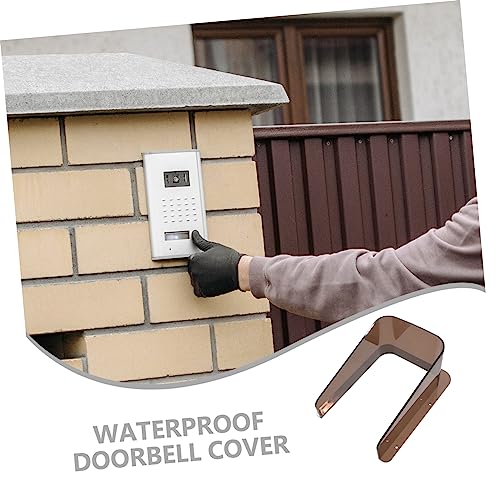 Uonlytech Capa De Chuva Para Máquina De Controle De Acesso Caixa à Prova De Respingos De Campainha C