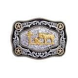 Doitby Belt Buckle Men Western Belt Buckles Religion Cross Kneeling Prayer Design Belt Buckle for Men Women
