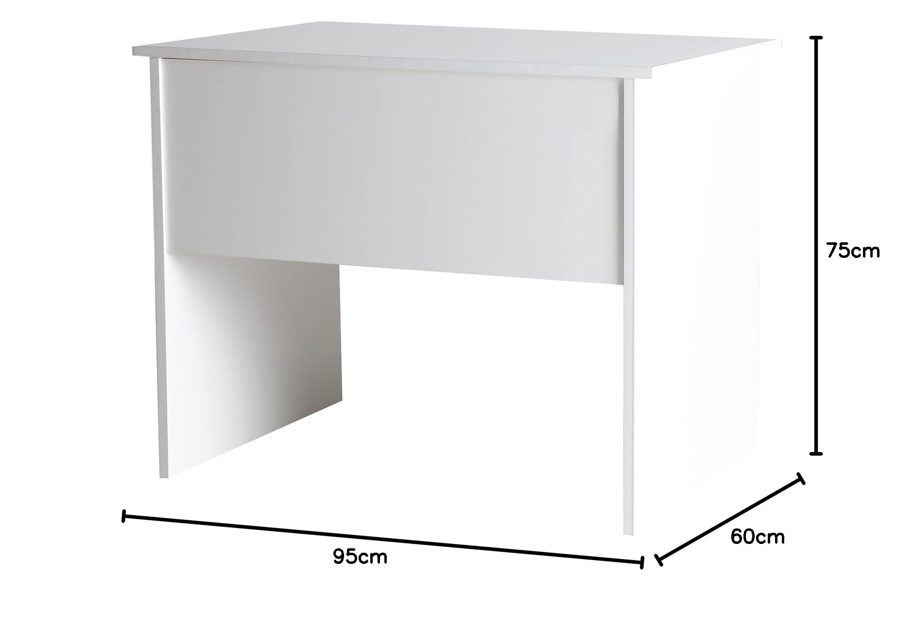 Lastdeco Tavolo da scrivania, Legno, 95x60x75 cm