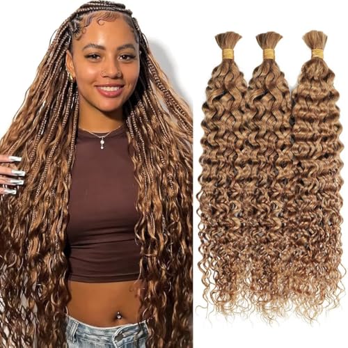 100% Unprocessed Human Hair for Braiding, #27 Honey Blonde Pre-Separated