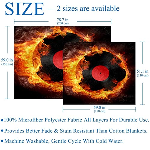 Couverture douce Record in Fire : le cadeau réconfortant parfait pour petits et grands