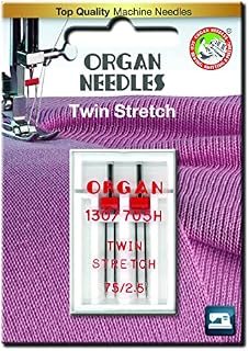 Organ Sewing Machine Twin Needles STRETCH 75 / 2.5 FITS Brother, Singer.
