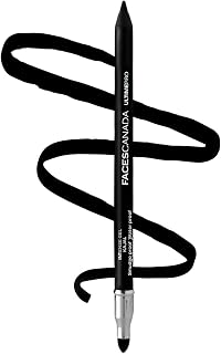 F.a.c.e.s Canada Ultimate Pro Black Eyeliner Pencil, Professional Makeup, Intense Pigment, Long-Lasting