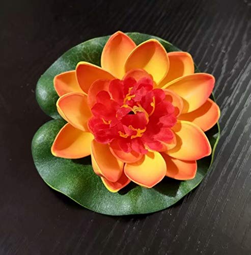Waymeduo Floating Pond Decor Water Lily/Lotus Foam Flower, 2pcs