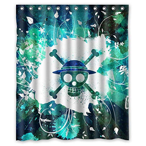 None brand Cooler Anime One Piece wasserdichter Duschvorhang aus...