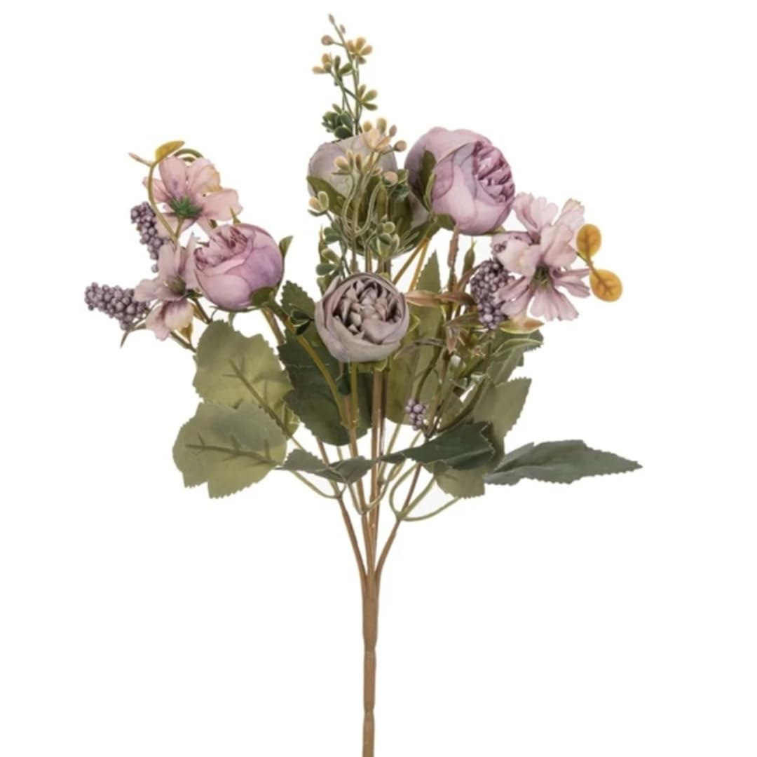 Fleurs artificielles en soie et couronne de pivoines haut de gamme pour table