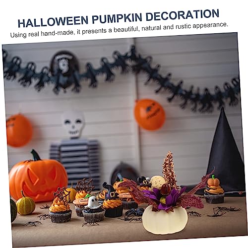 Cabilock 1pc Pumpkin Table Place Pumpkin Window Adornment Landscaping Pumpkin Ornament Party Pumpkin Decor Supply Pumpkin Decor Prop Halloween Pumpkin Home Decor Unique Pumpkin Photo Prop
