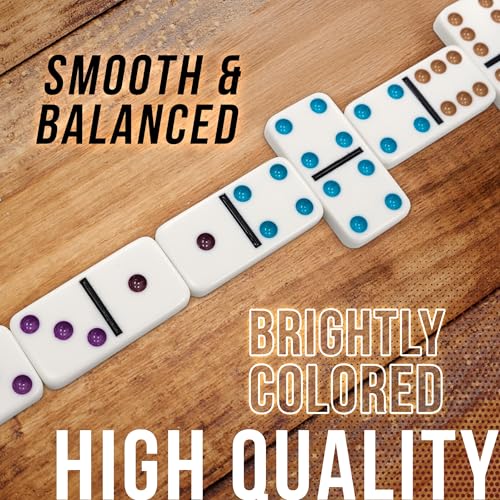 Juego Domino Doble 15 en Estuche de Lata Portátil miniatura 5