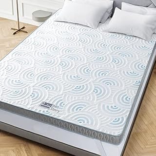 BedStory Mattress Topper Full, Charcoal Gel Memory Foam Mattress Topper 4 Inch Double