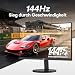 HKC V2718S 27 Zoll Full HD Monitor, 144Hz, IPS Bildschirm, FHD (1920x1080),5ms(GTG), Adaptive-Sync, 99% sRGB, 178° Sichtwinkel, HDMI & VGA, VESA 100x100, neigbar – Gaming Monitor für PC und Homeoffice