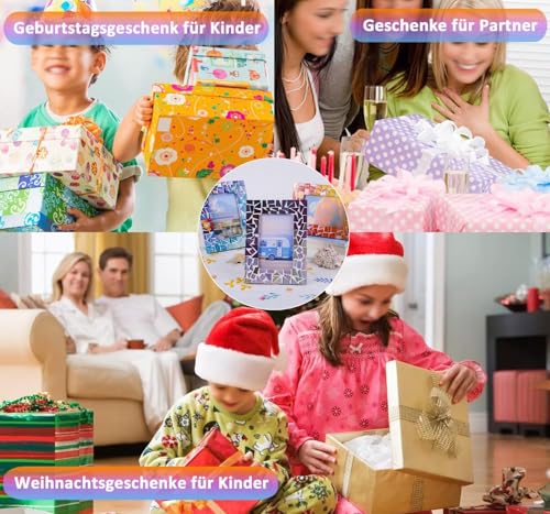 AiYoYo DIY Fotorahmen Bastelset Geschenke für Kinder und Erwachsene Mosaik Bilderrahmen Kreatives Basteln für Mädchen Geburtstagsgeschenk 5 6 7 8 9 10 11 12+ Jahre