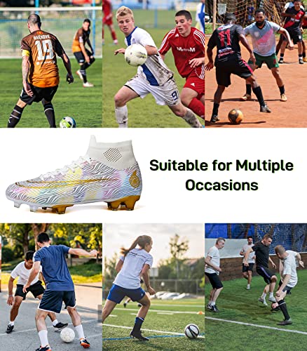 Unisex Men's Women's Soccer Cleats Fg/Ag Soccer Shoes Turf Indoor Outdoor Firm Ground High-Top Spikes Younth Professional Training Football Boots #TOP5