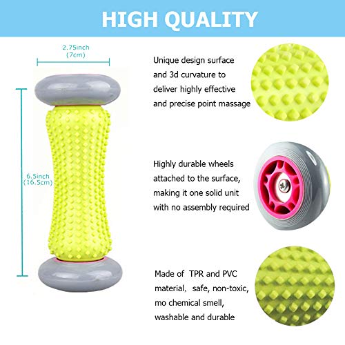 Massagerolle Fußmassage Muscle Roller Stick Hand und Fuß Massage Roller Set 2er Manuelle Fußmassageroller Kleine Faszien Foot Massager Fussmassagegerät für Fußschmerzen Plantarfasciitis - Image 6