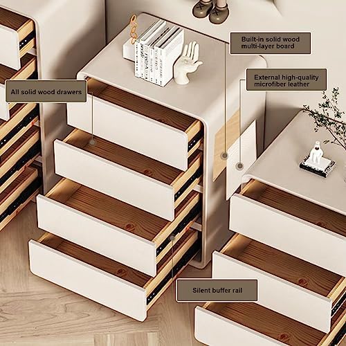 5-Drawer Nightstand & Entryway Storage Cabinet - Small Bedroom Organizer for Socks, Underwear & Food - Ideal for Living Room, Corridor & Entrance