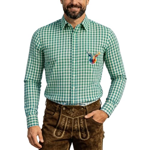 Chemise western homme pour été à manches longues et coupe classique