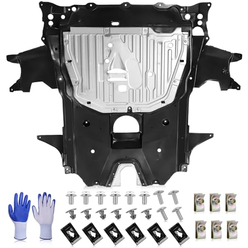74110-TBA-A00 Lower Engine Splash Guard Under Car Shield Cover Board for Honda Civic 2016 2017 2018 2019 2020 2021, 74110TBAA00 Underbody Shield | with 90674-TY2-A01 Pins and 90105-TBA-A00 Bolts