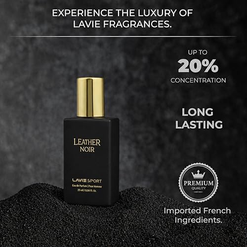 Image of Lavie Sport Leather Noir Eau De Parfum | Luxury Collection 25ml Perfume | Perfume for Men