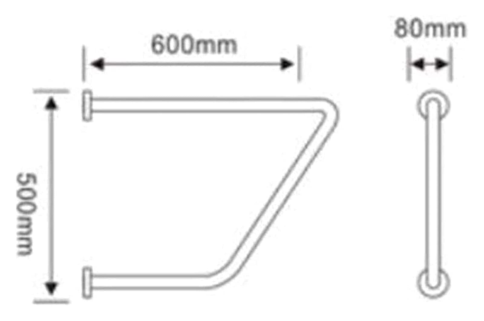 Grab Bar WC Bracciolo di sicurezza Forniture per hotel Doccia Corrimano sicuro Corrimano in acciaio inossidabile Anziani disabili WC accessibile WC Corrimano WC
