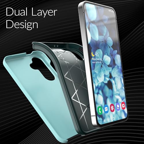 Image of Crave for Samsung Galaxy S24 FE Case, Shockproof Protection Dual Layer Case for Samsung Galaxy S24 FE (6.7 inch) - Aqua