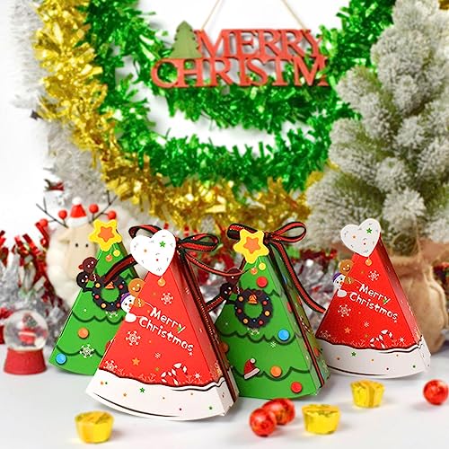 TSLBW 12 Pezzi Scatole di Carta Natalizie per