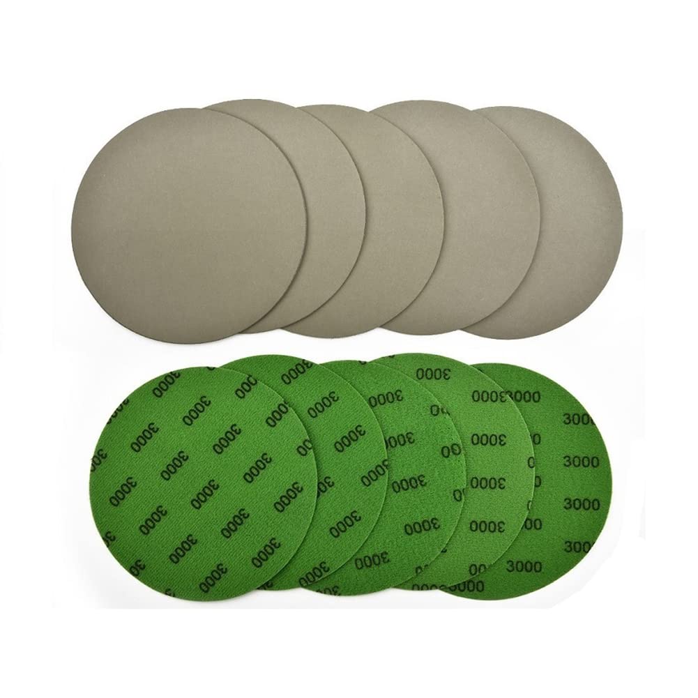 Disques Abrasifs Ronds De 125 Mm, Grain 1000/1500/2000/3000/4000/5000