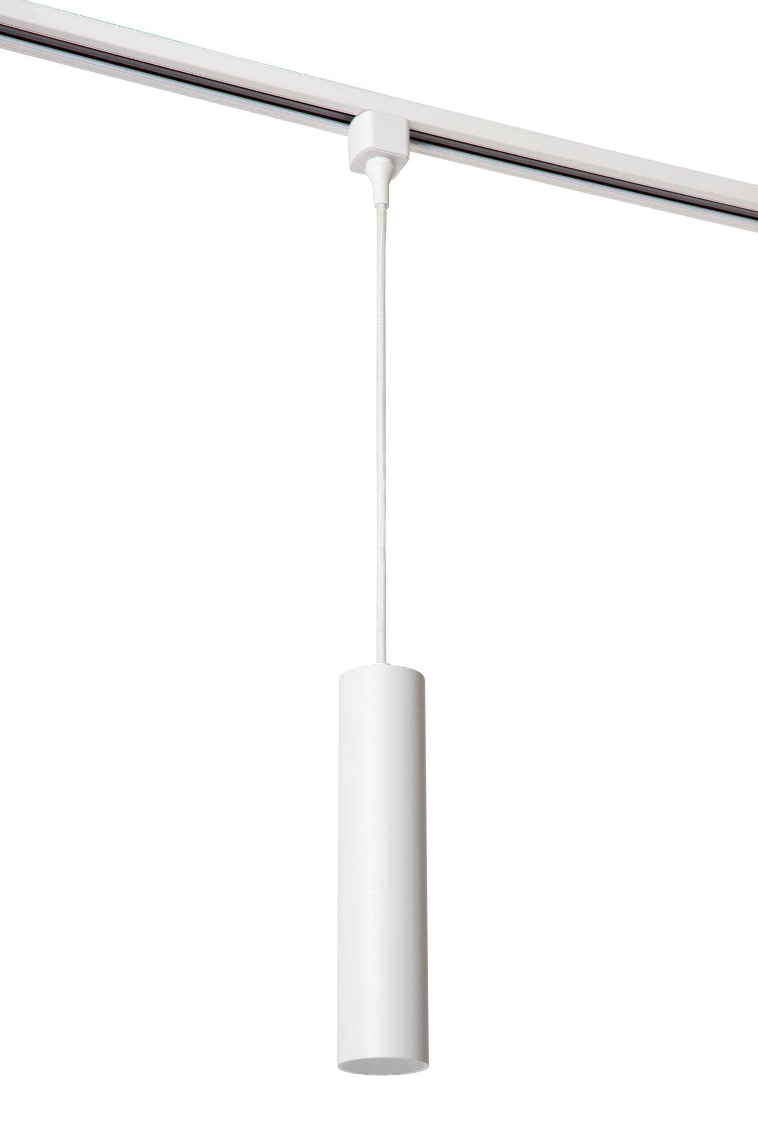 LUCIDE TRACK FLORIS Lámpara colgante - Sistema de carril monofásico/Iluminación con rieles - 1xGU10 - Blanco (Extensión)