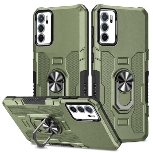 Coque Oppo A16 anti-chute rigide verte robuste